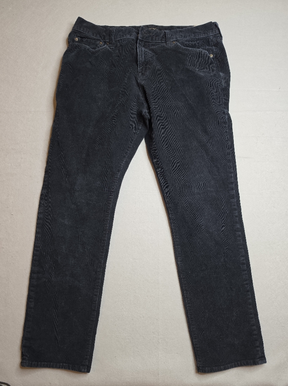 Banana Republic Corduroy Pants Slim Fit Mens 35 x 32 Black 100% Cotton
